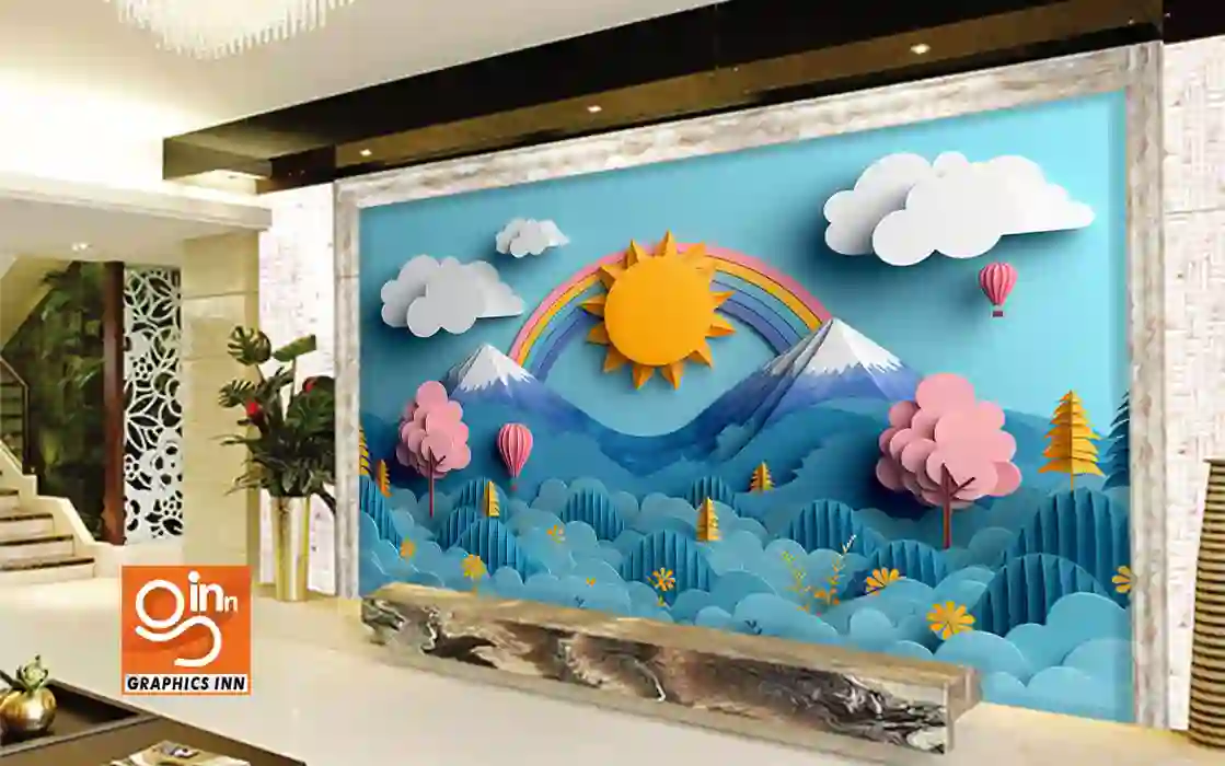 Air Balloon Art - Paper Craft Art Classroom Wallpaper Free Download 1 Air Balloon Art - Paper Craft Art Classroom Wallpaper Free Download