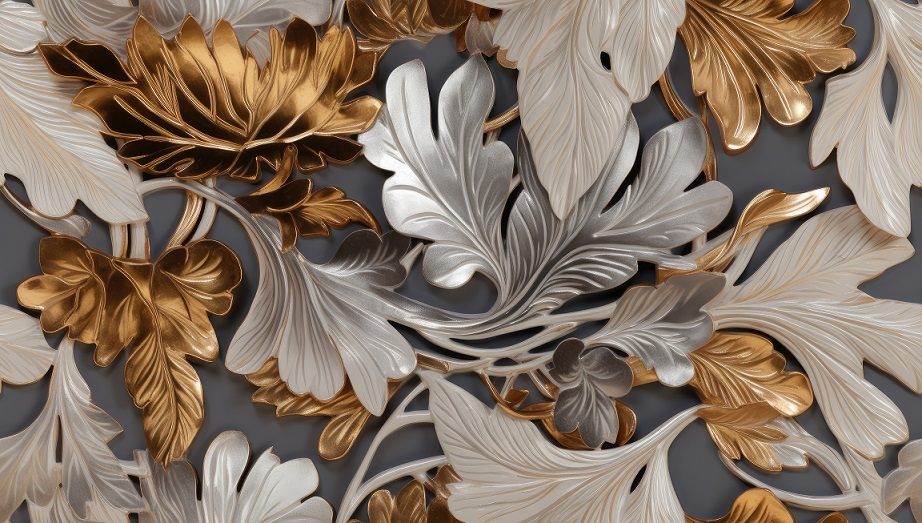 Floral Background Ceramic 3D Digital Wall Tiles