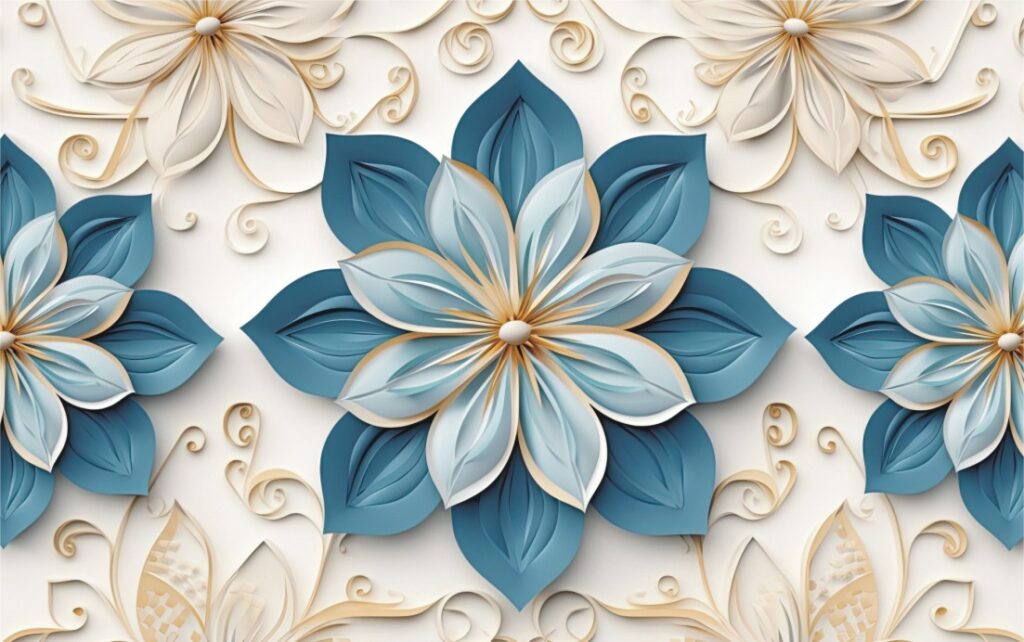 patter flower 3D Wallpaper free Download