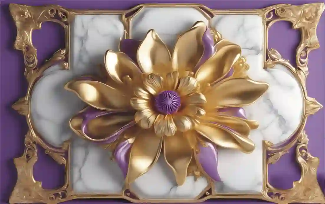 Purple Gold Flower with Purple Center Free Download 1 purple gold flower with purple center