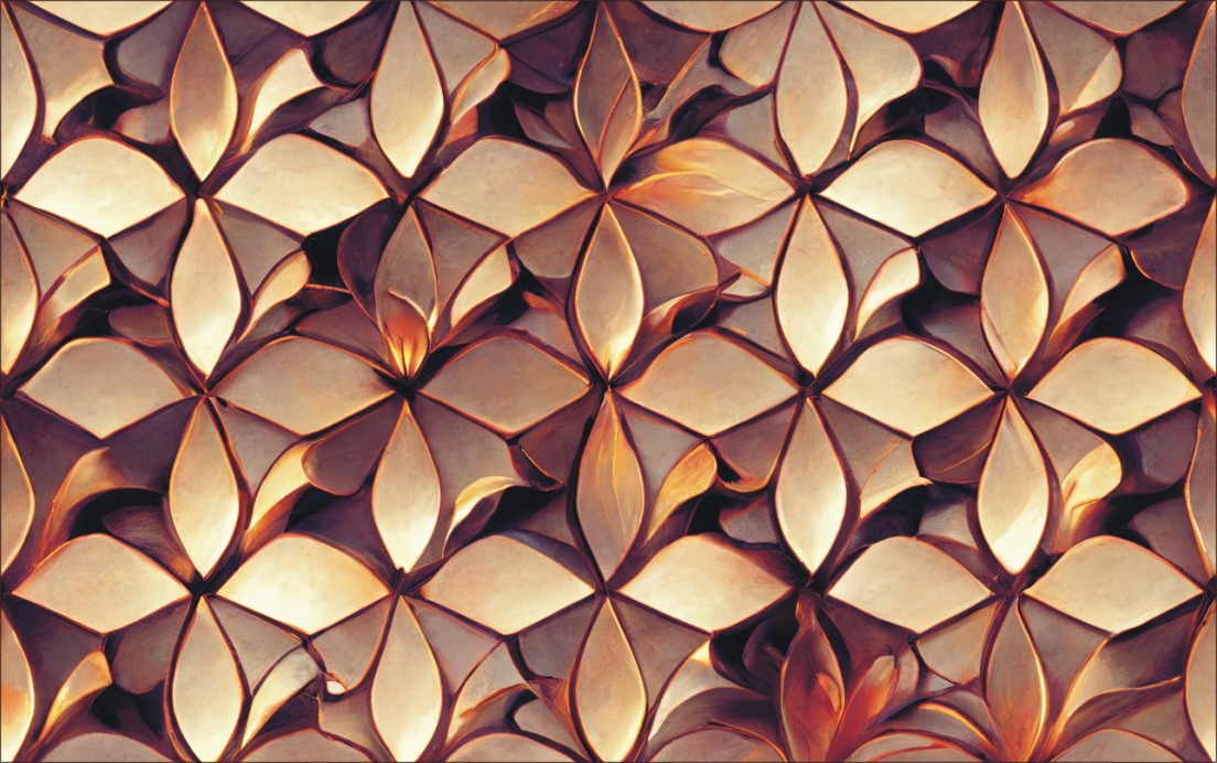 Texture Reminiscent Bronze Flower Petals