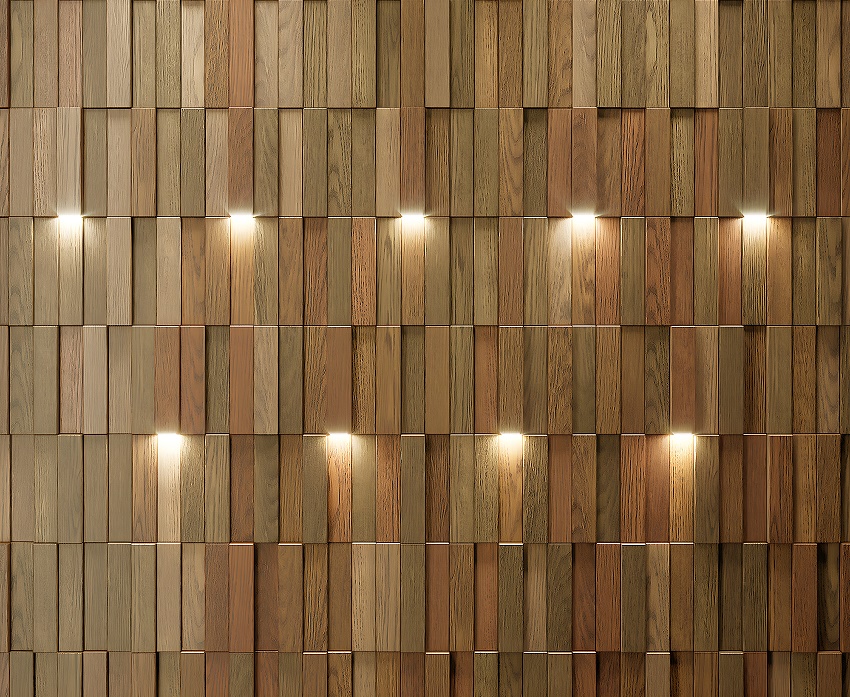 3D Interior Wooden Wall Panel Wallpaper - 3D Decore Wallpaper