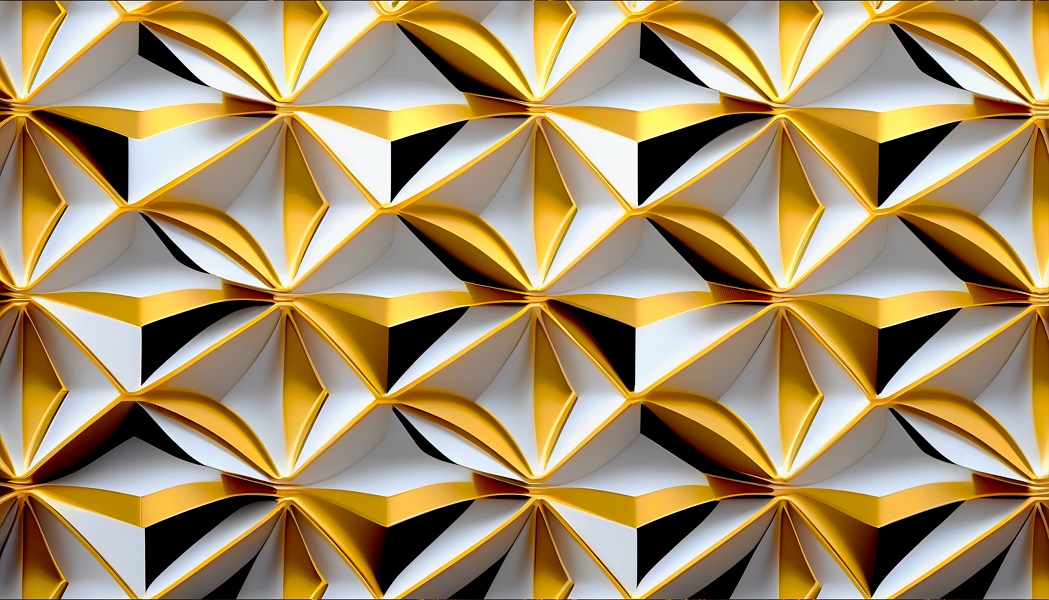 White Gold Geometric Pattern Background Free Download 