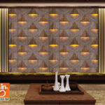 3D Luxury Wooden Pattern Palling Wallpaper - Decor Palling
