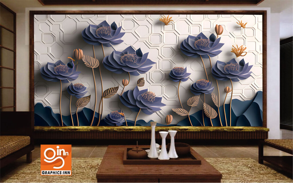 3D Luxury Pattern Floral Wallpaper – Decor Wallpaper