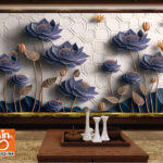 3D Luxury Pattern Floral Wallpaper - Decor Wallpaper