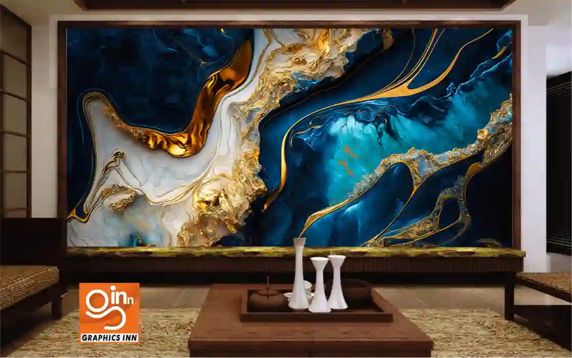 3D Marble Texture Oil Paint - Blue Marble Wallpaper 1 3D Marble Texture Oil Paint - Blue Marble Wallpaper