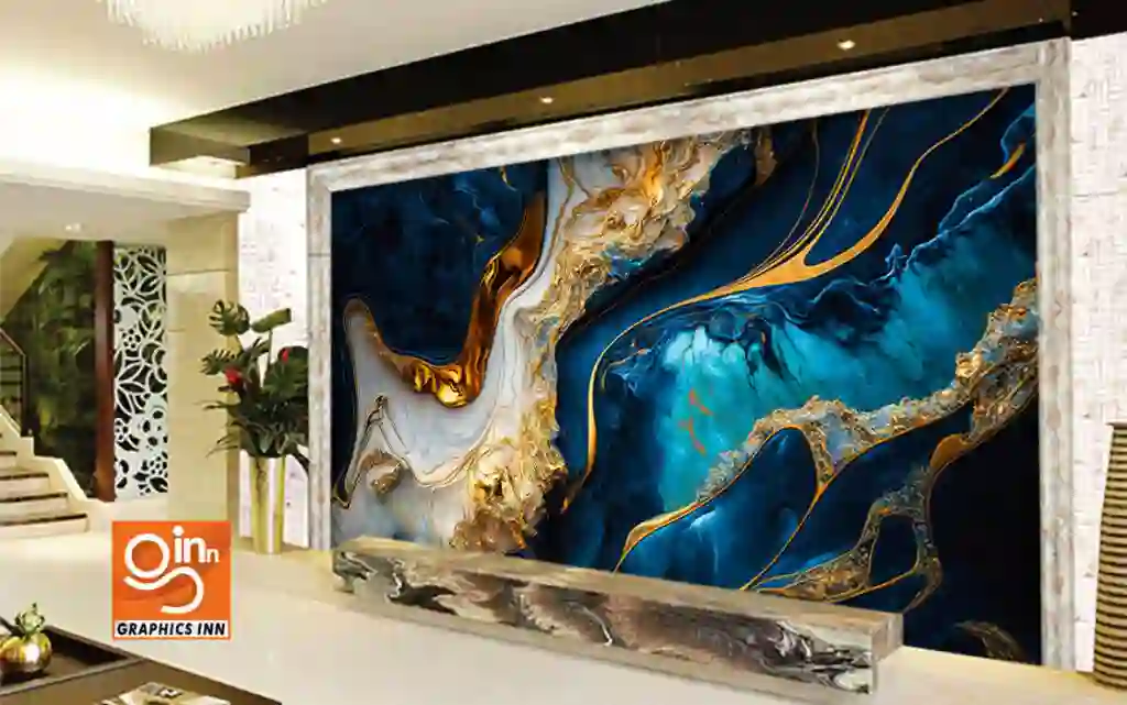 3D Marble Texture Oil Paint - Blue Marble Wallpaper 2 3D Marble Texture Oil Paint - Blue Marble Wallpaper