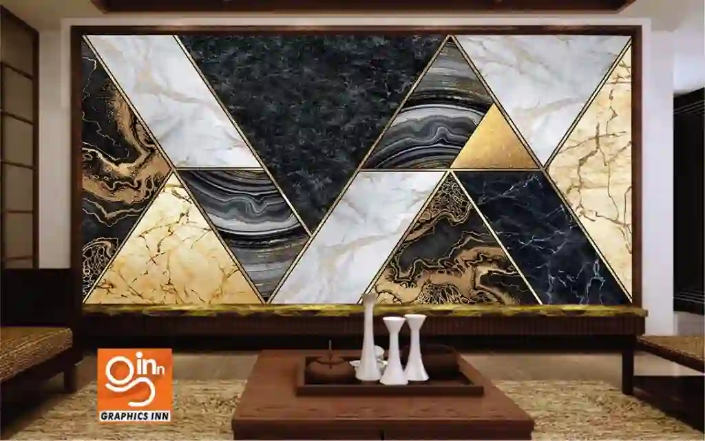 Abstract Marble Mosaic Background Art Deco Wallpaper 1 Front 25