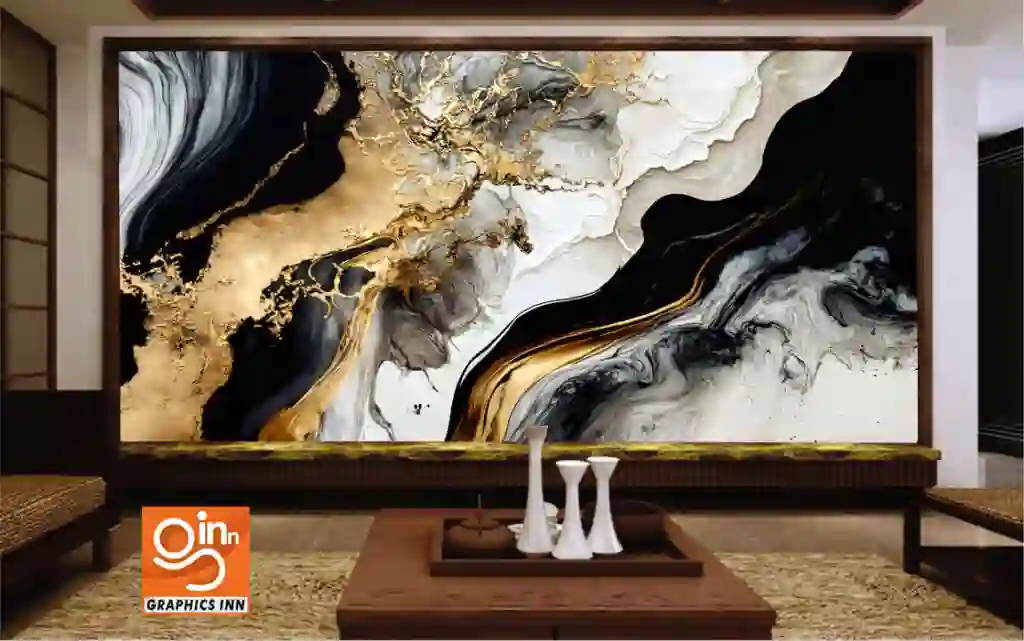 3D Wallpaper Colorful Abstract Painting Background Marble ink 1 Front 3