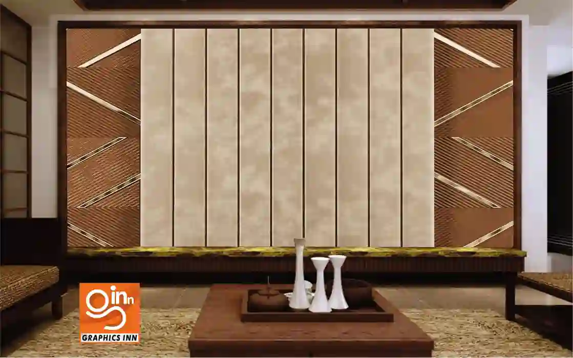 3D Brown Palling Wallpaper with Marble Texture 1 3D Brown Palling Wallpaper with Marble Texture