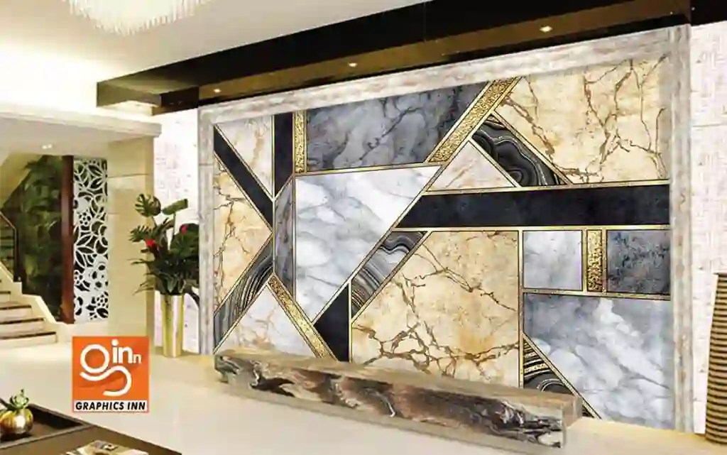 Modern Marble Agate and Gold Abstract Art Deco Background 2 Side 24