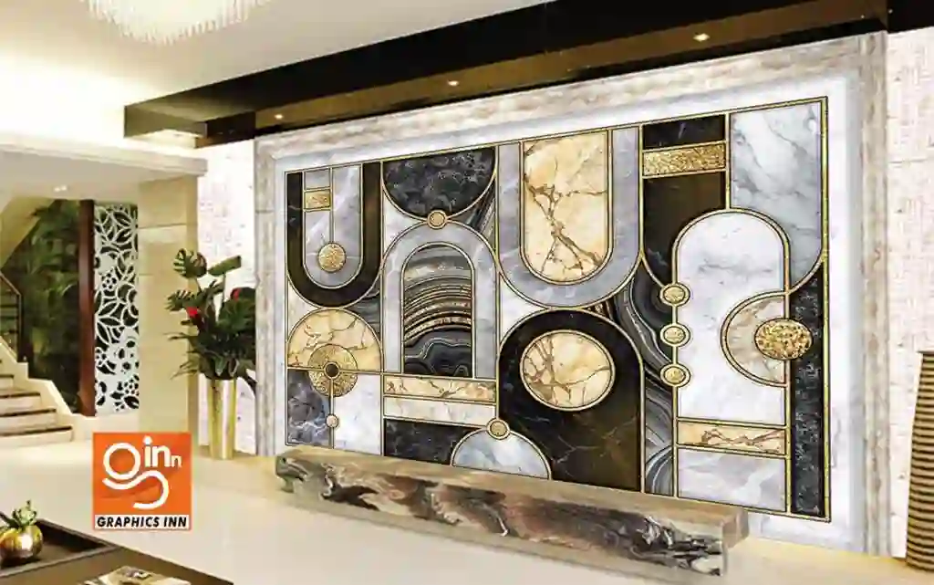 Modern Mosaic Symphony Textured Wall Tiles Wallpaper 2 Side 28