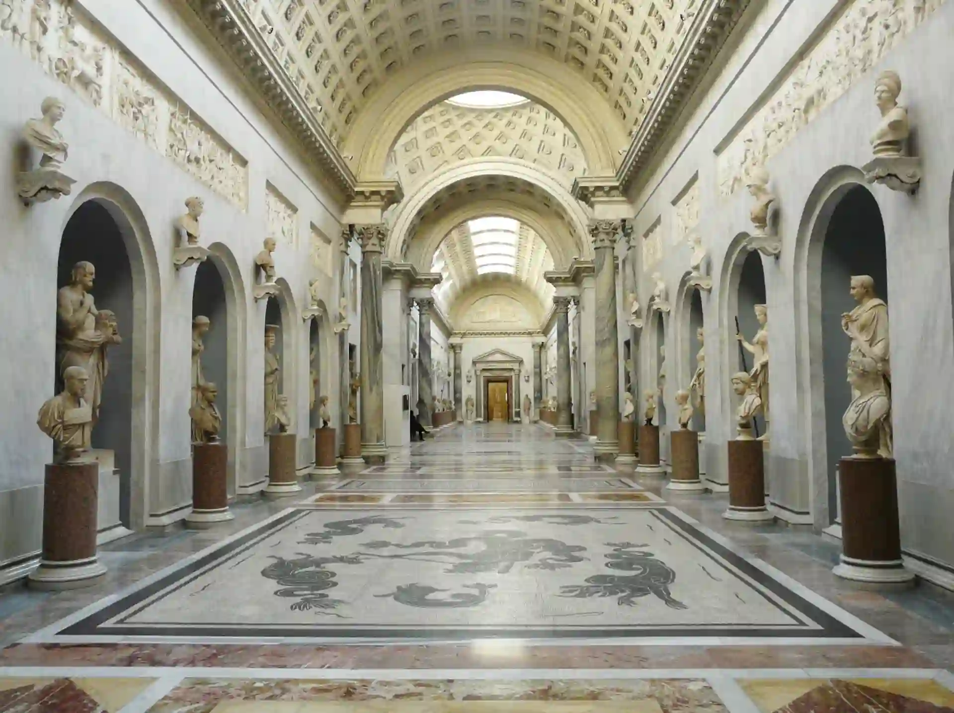 Gallery at the Vatican Museum in the Vatican City Wallpaper 2 Gallery at the Vatican Museum in the Vatican City Rome Italy scaled