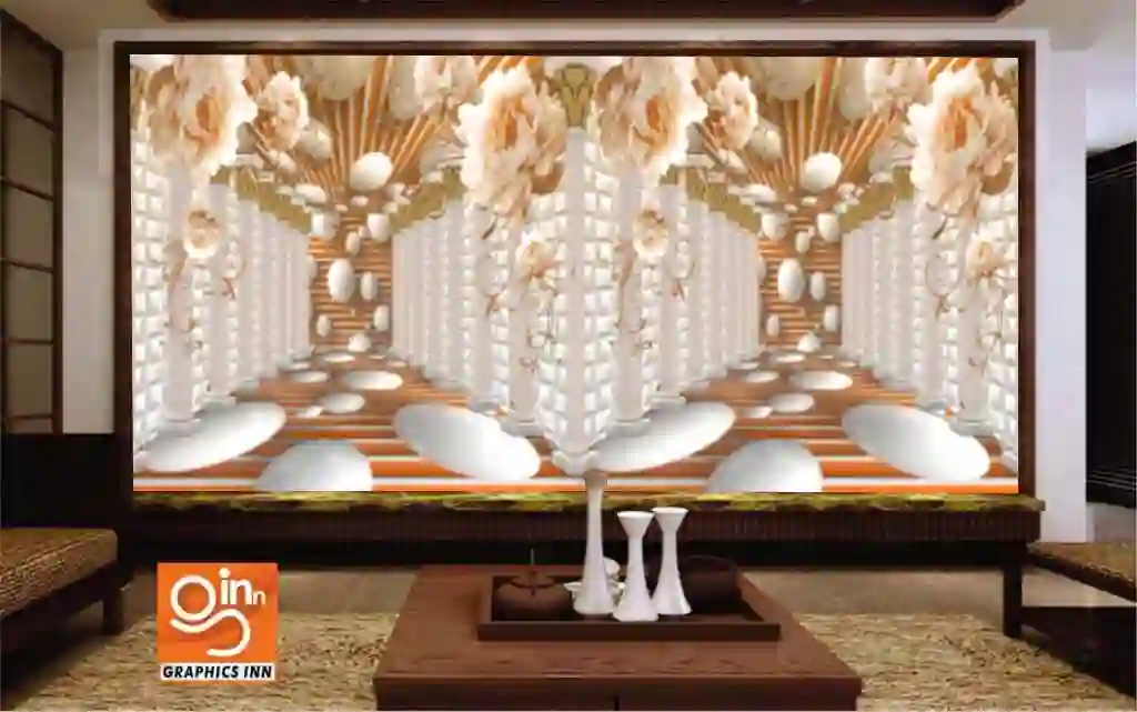 3D Wallpaper Modern Abstract Art Rome Column Flower Photo Wall 1 Graphics inn img 10