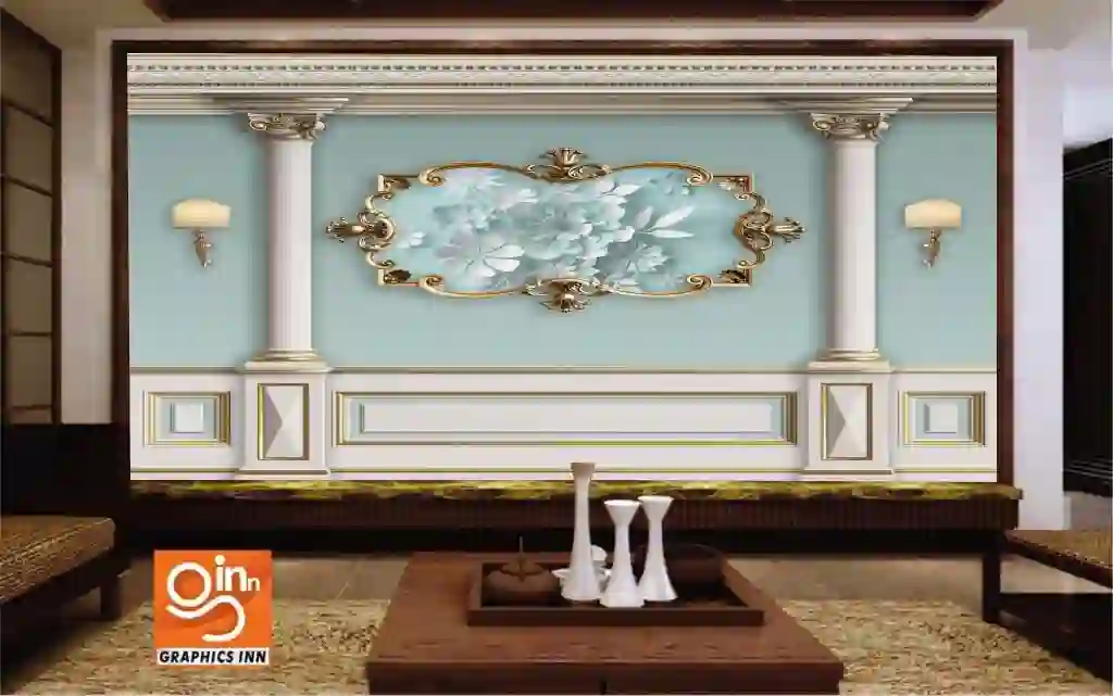Classic interior wall with moldings 1 Graphics inn img 20