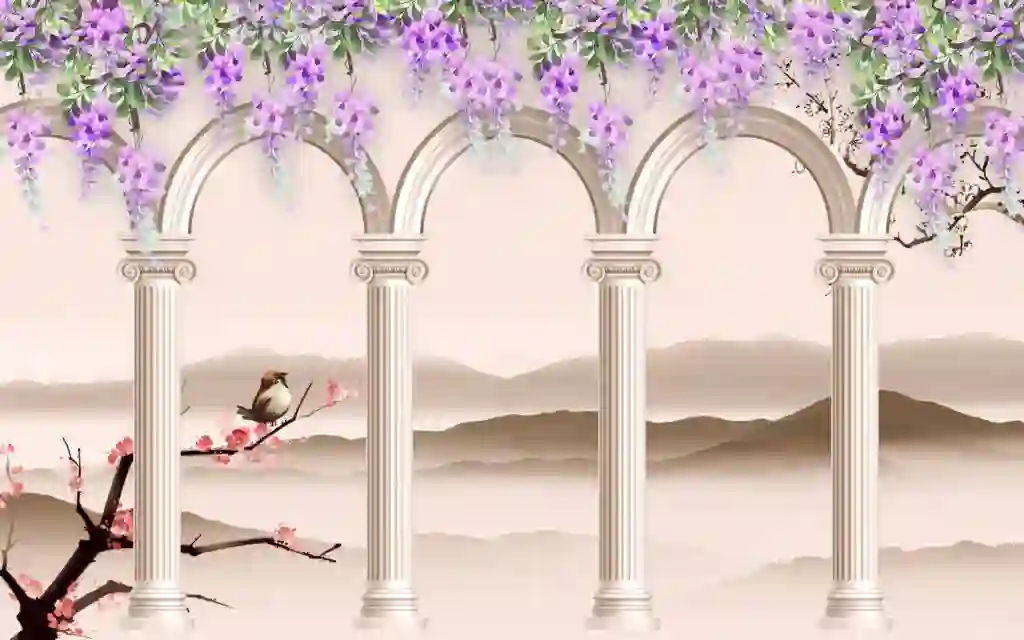 Natural Scenery Tapestry Chinese Style Landscape Ink Painting 2 Natural Scenery Tapestry Chinese Style Landscape Ink Painting