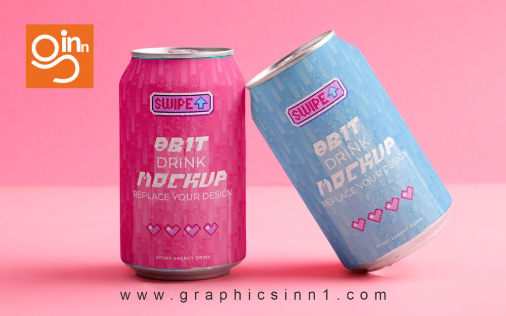 Premium Delicious Canned Drink Mockup