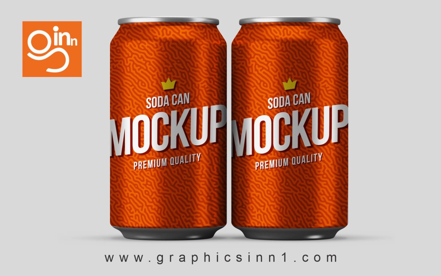 Realistic Soda Can Mockup – Graphics Inn