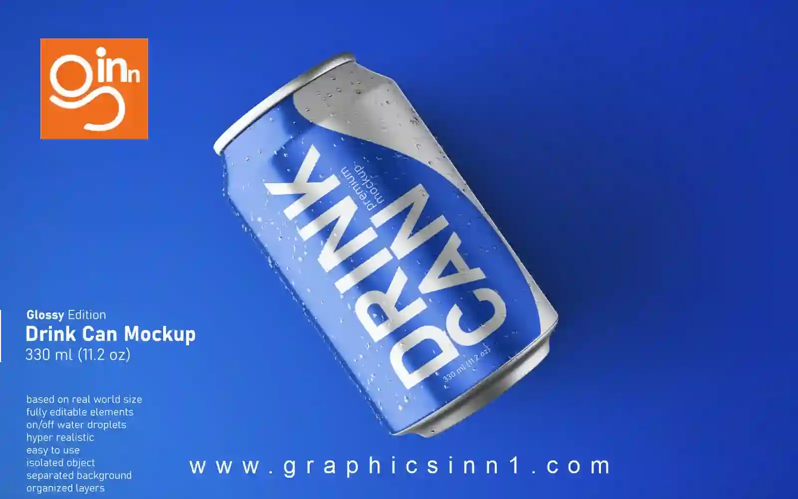 Resting Position Soda Drink Can Regular Mockup 1 Resting Position Soda Drink Can Regular Size Mockup