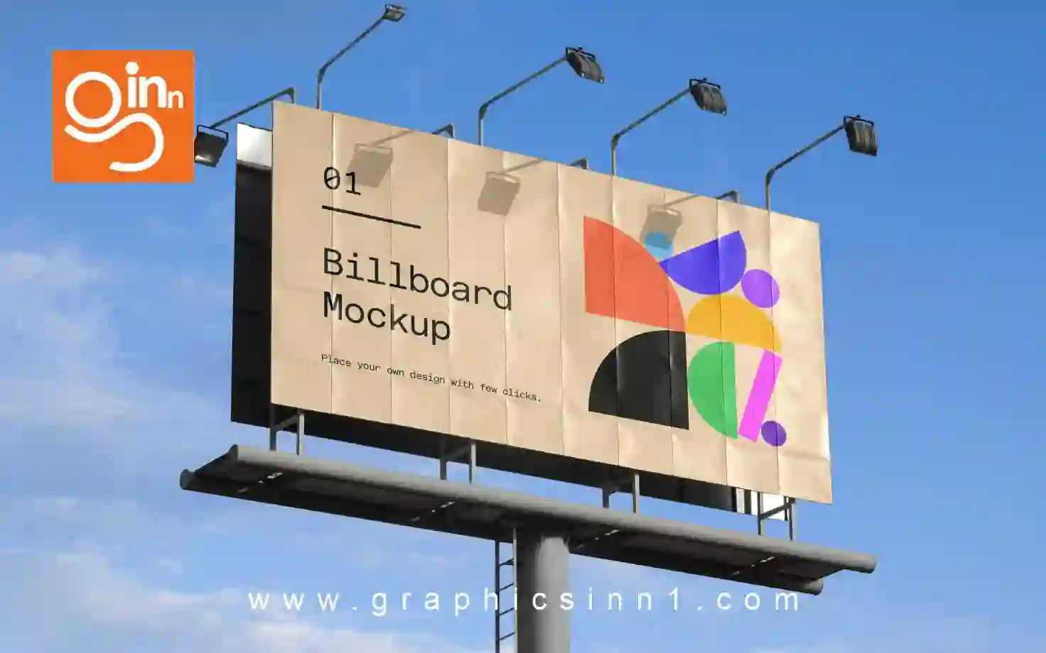 billboard mockup blue sky with clouds 1 billboard mockup blue sky with clouds