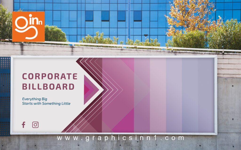 billboard mockup concrete wall