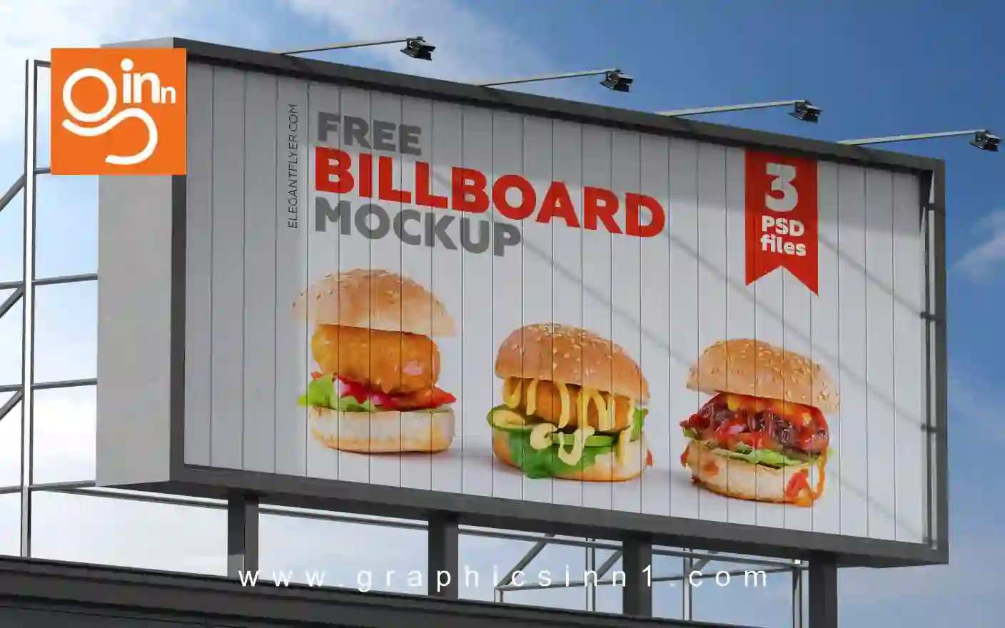 Blank White Road Billboard Advertising Mockup 1 blank white road billboard with bangkok cityscape background night time street advertising poste