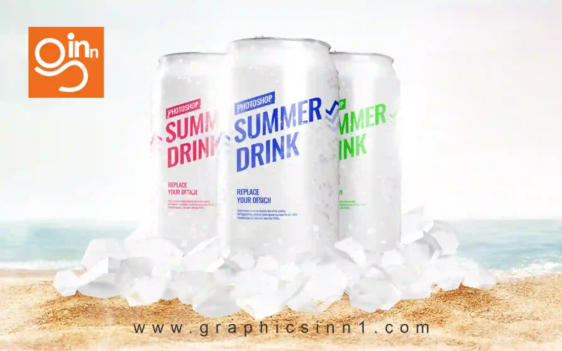 Can drinking advertising bach mockup 1 can drinking advertising bach mockup