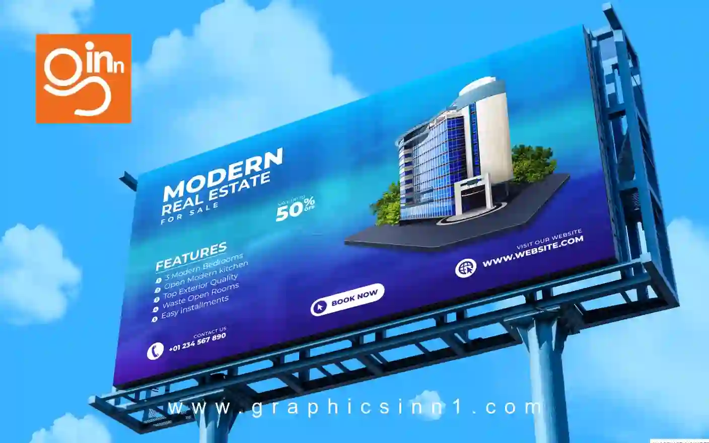 Home 22 commercial billboard mockup display outdoor design