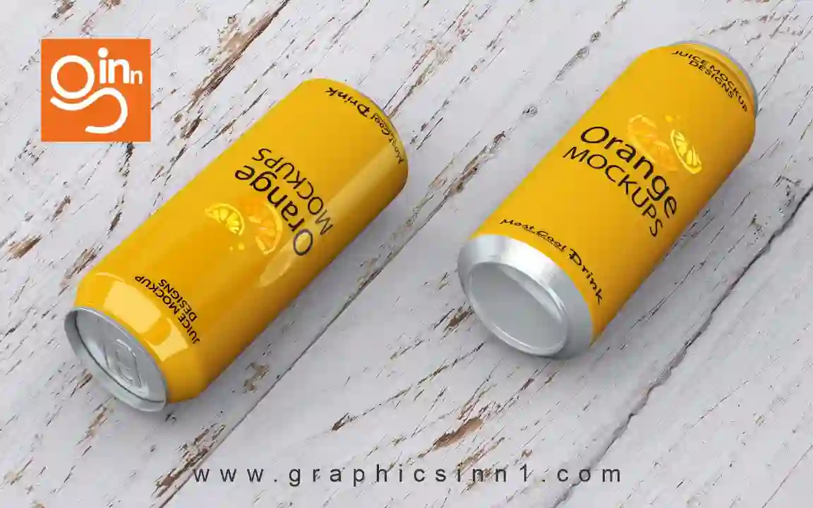 Home 20 Soda Can Mockup