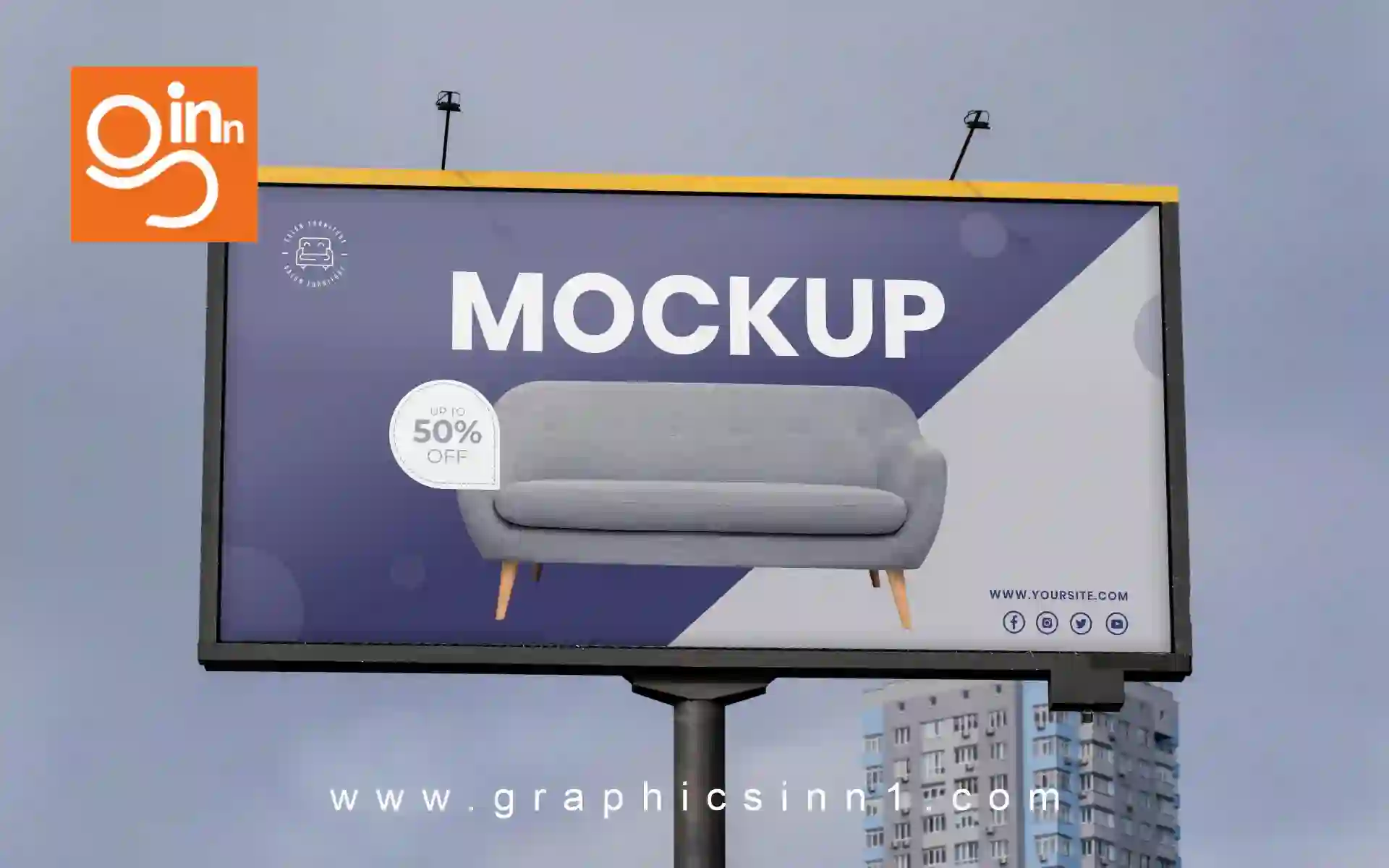 Street Billboard Display Mockup 1 street billboard display mockup