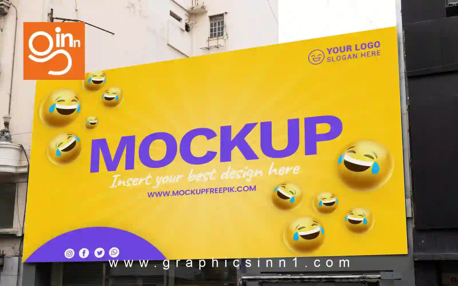 Urban Street Billboards Design Mockup 1 urban street billboards design mockup