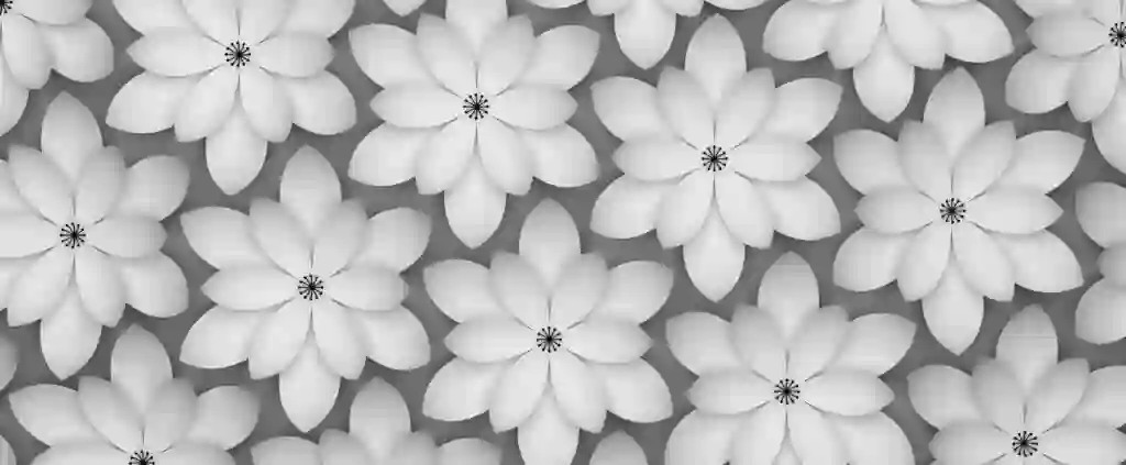 Monochrome 3D Paper Flowers Abstract Background 2 Monochrome 3D Paper Flowers Abstract Background