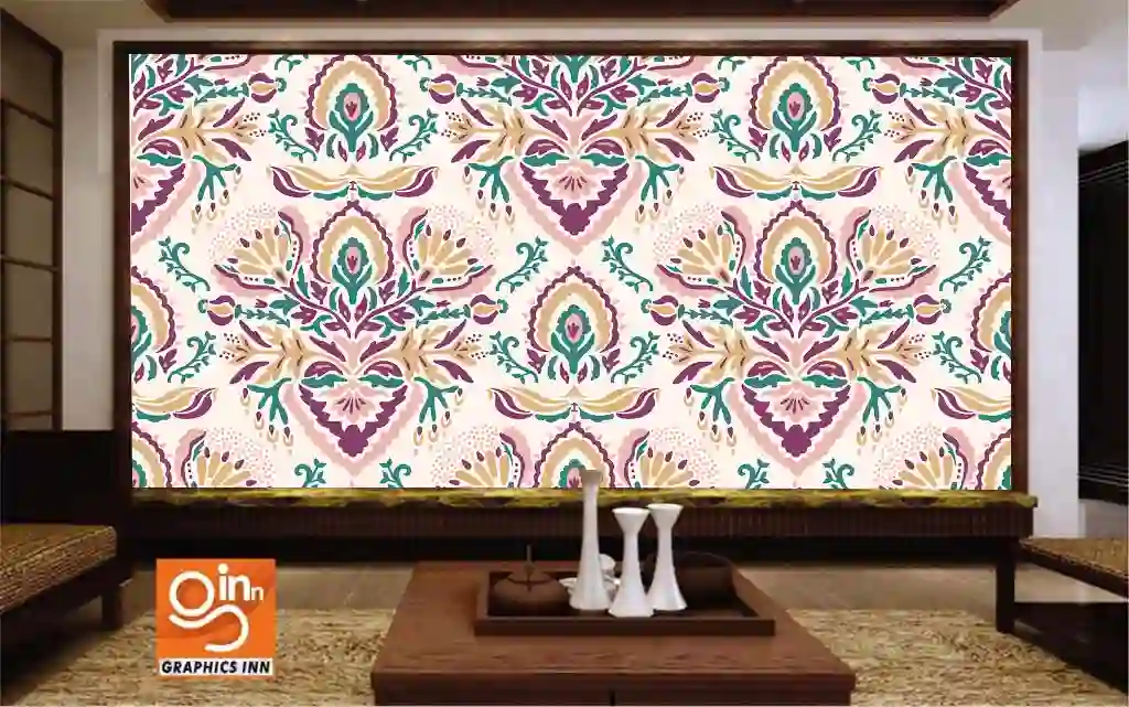 Old Indian Arabesque Damask Seamless Pattern 1 Old Indian Arabesque Damask Seamless Pattern