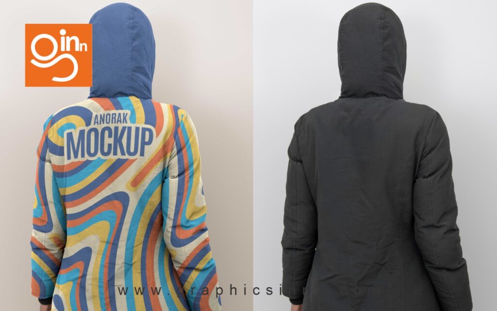 anorak fashion mockup design