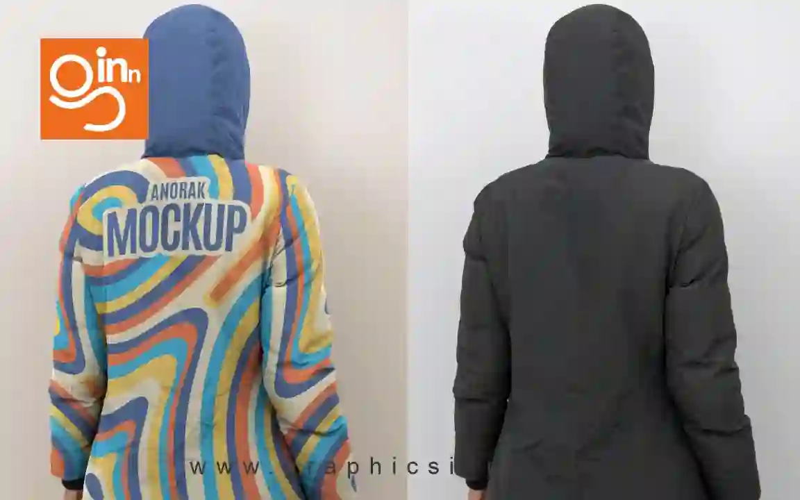 Anorak Fashion Hoodie Mockup Design 1 anorak fashion mockup design