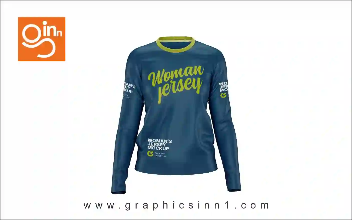 Long Sleeve Sports Jersey Mockup 1 long sleeve sports jersey