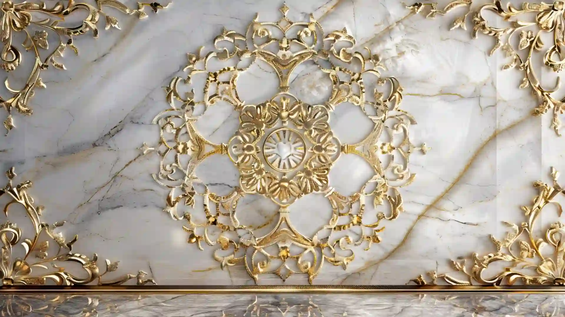 Marble with golden texture AI-Generated 2 Marble with Golden Texture AI-Generated Background