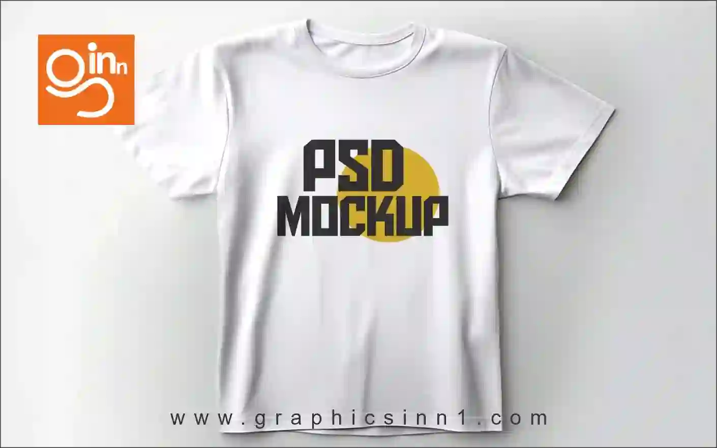 Realistic White T-shirts Mockup Design 1 Realistic White T-shirts Mockup Design