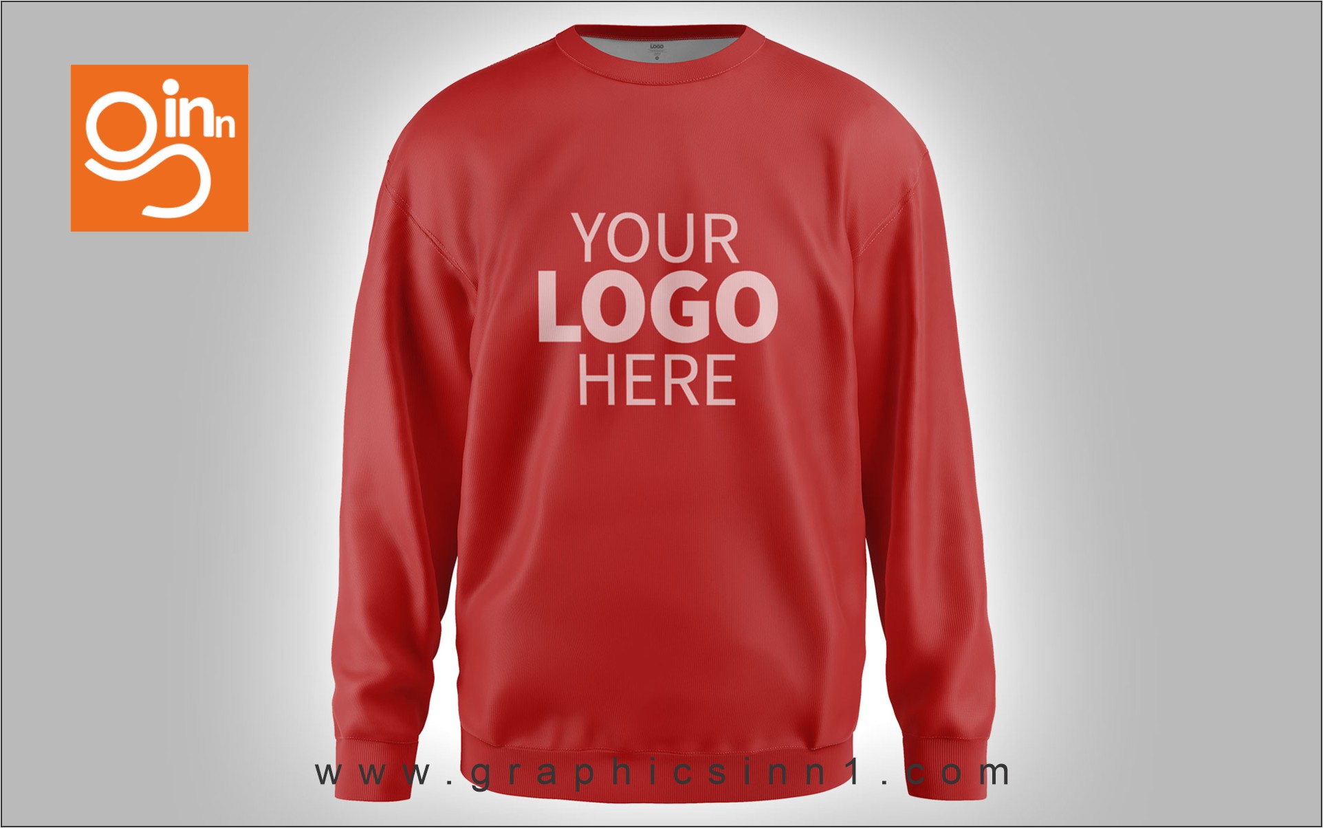 sweatshirt mockup front view