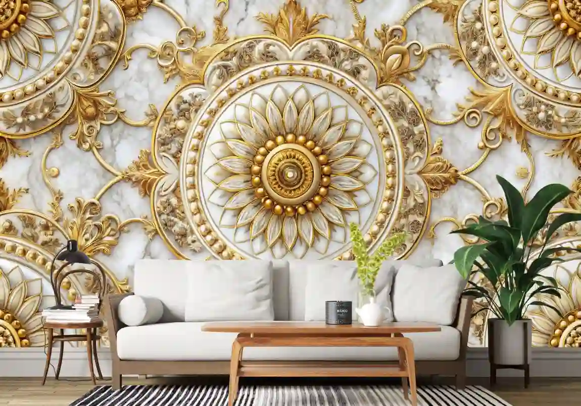 luxury marble seamless pattern background 1 luxury marble seamless pattern with classic floral medallion repeat marbling composition with gold elements modern luxurious background