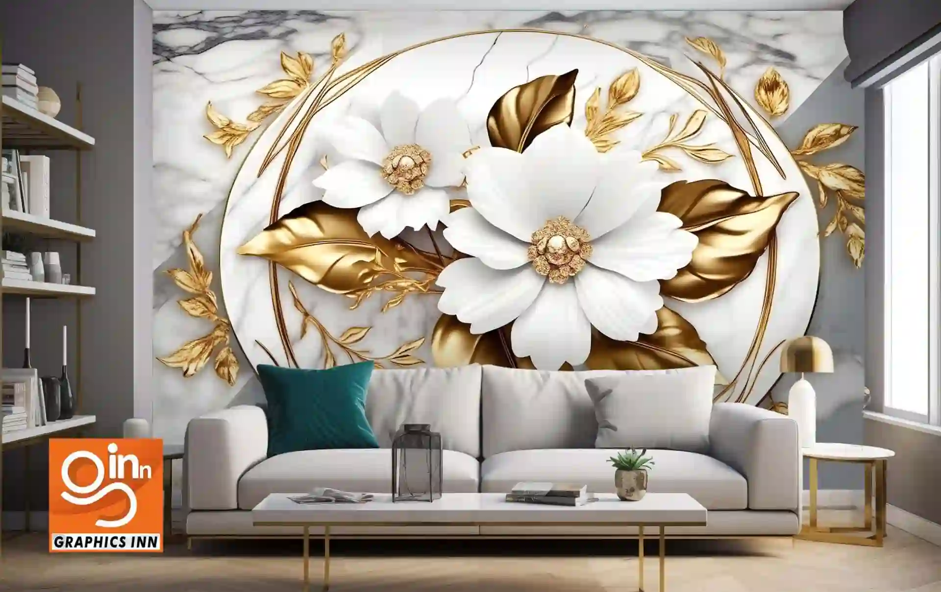 Background Illustration Golden White Luxury Marble 1 Floral design background illustration golden white luxury in the marble