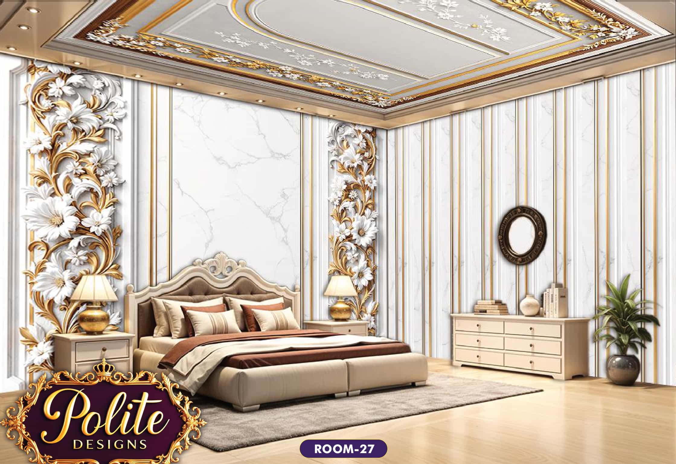 3d wallpaper for living room polite Design 27