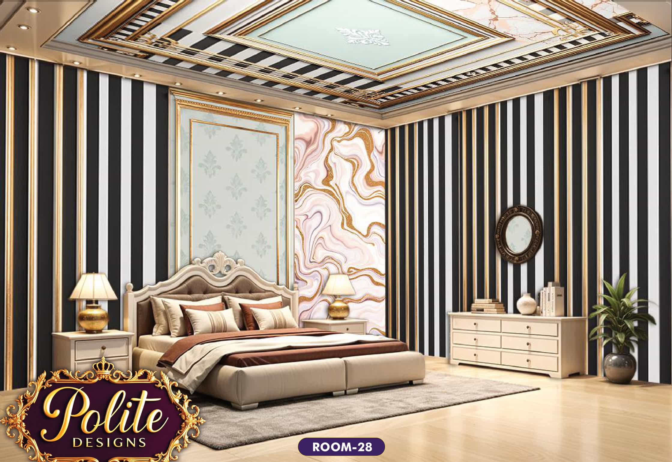 3d wallpaper for living room polite Design 28