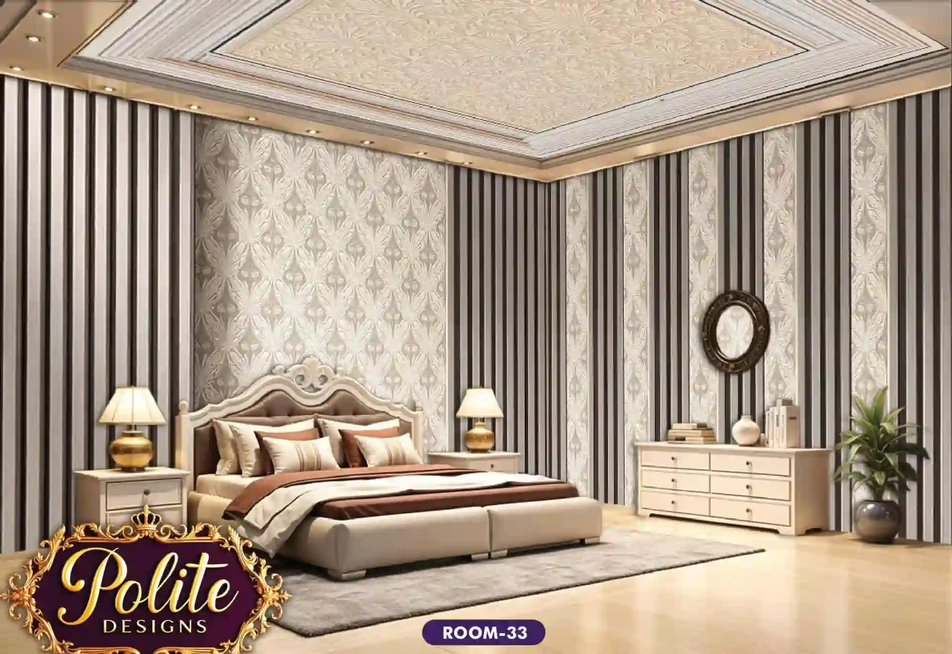 Elegant 3D Wallpaper for Living Room Modern Look | Polite Design 33 1 3d wallpaper for living room polite Design 33