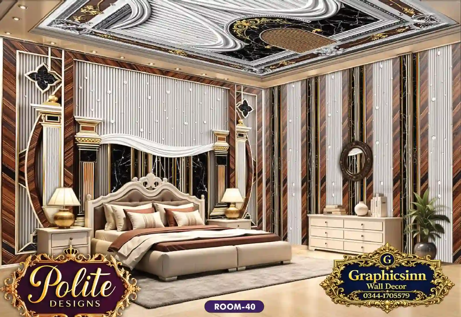 Home 21 3D Wallpaper for Living Room | Polite Design 40