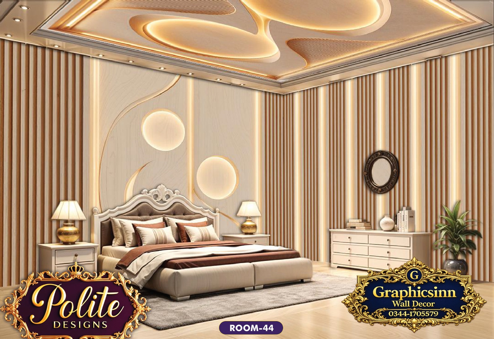 3D Wallpaper for Living Room | Polite Design 44