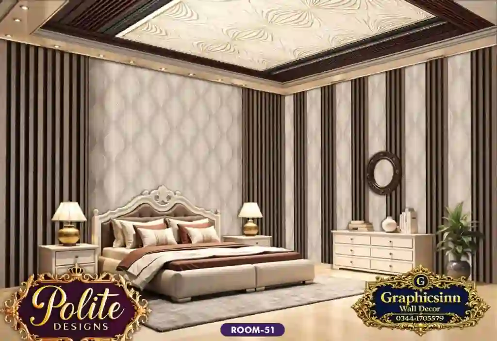 Luxury 3D Bedroom Wallpaper Design - Polite Designs Room 51 1 Luxury 3D Bedroom Wallpaper Design - Polite Designs Room-51