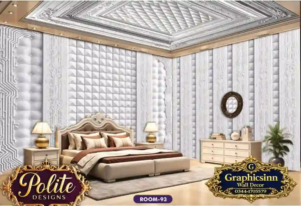Luxury 3D Dark Geometric Gold Panel Bedroom Wallpaper - Polite Designs 93 1 Luxury 3D Dark Geometric Gold Panel Bedroom Wallpaper - Polite Designs 93