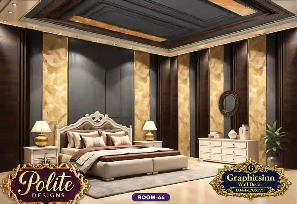 Luxury Dark and Gold Marble 3D Bedroom Wallpaper - Polite Designs 66 1 Luxury Dark and Gold Marble 3D Bedroom Wallpaper - Polite Designs 66